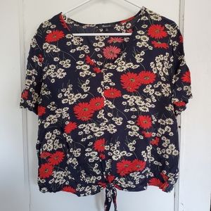 Madewell Tie-Front Top